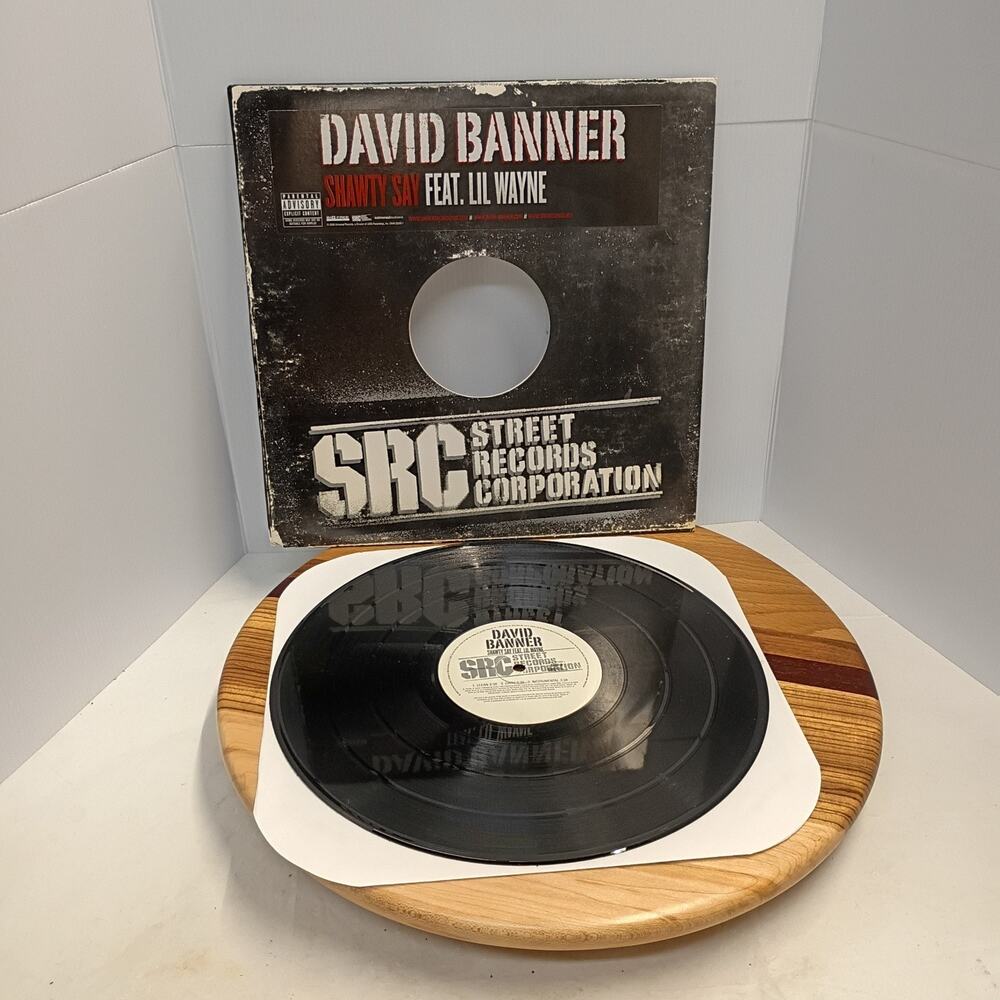David Banner Shawty Say Vinyl 12" Record Ft Lil Wayne 2008 Rap Hip Hop R&B